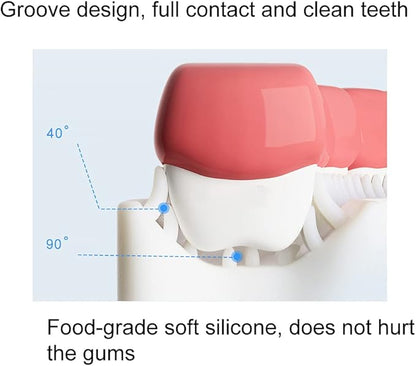 2 Pcs U-Shaped Kids Toothbrush, Premium Soft Manual Training Toothbrush for Kids 2-6 Years Old. (Blue)