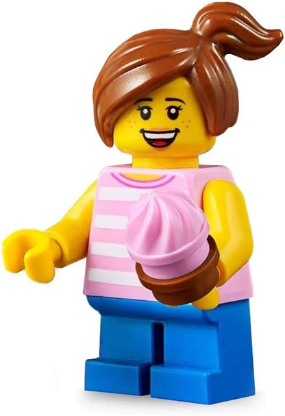 LEGO City Minifigure - Girl with Ponytail (with Cupcake) 31077