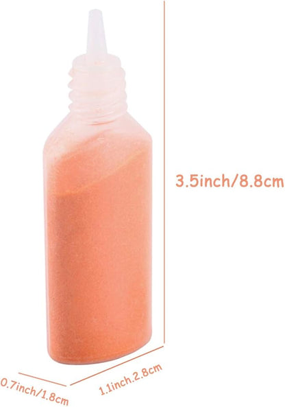 Fottaqqan 12 Pcs Art Sand,Colored Sand Kit,DIY Arts & Crafts Sand for Kids,Fine Sand for Wedding Decor,Painting,Children