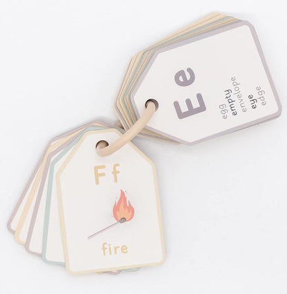 Good Ground Bible ABC Flash Cards Preschool Sunday School Toys Christian Homeschool Alphabet Ring Cards Toddler ABC Phonic Letters & Words