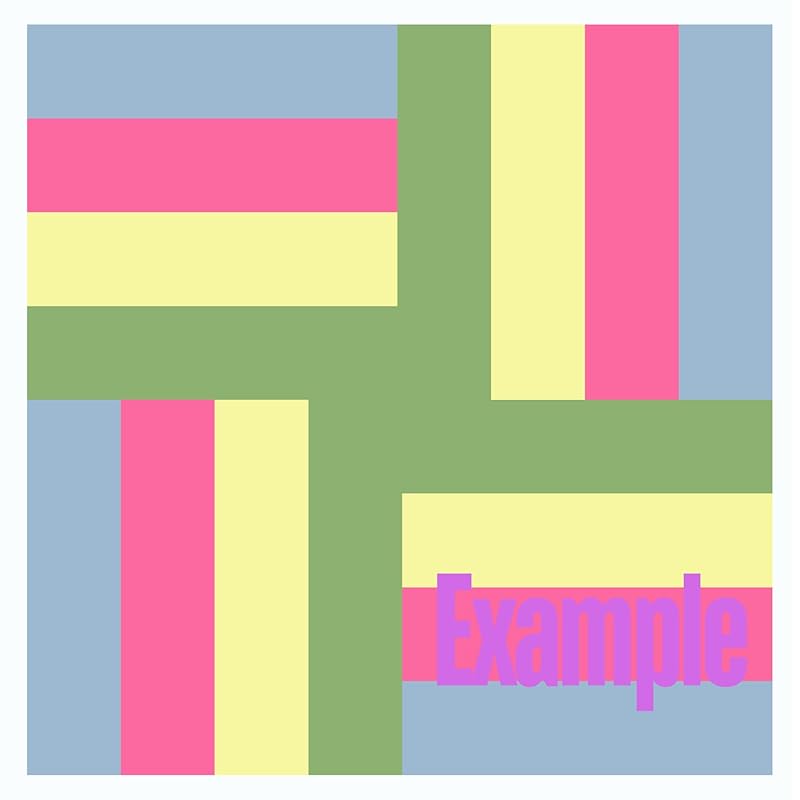 Oversized Unfinished Barn Quilt Square Wooden Sign for Painting, Country Decor Wall Art Quilts Blocks DIY Paint Crafts (18 inches, Rail Fence) AVTRBoutique