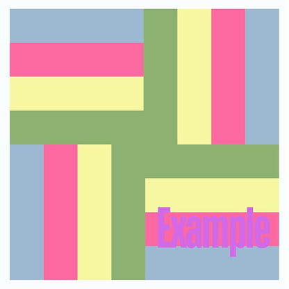 Oversized Unfinished Barn Quilt Square Wooden Sign for Painting, Country Decor Wall Art Quilts Blocks DIY Paint Crafts (18 inches, Rail Fence) AVTRBoutique