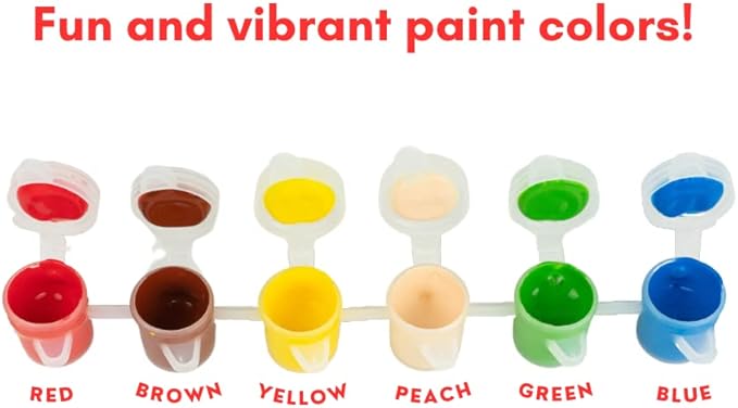 Innovative Designs Super Mario Canvas Paint Set for Kids with 3 Canvases, Acrylic Paint