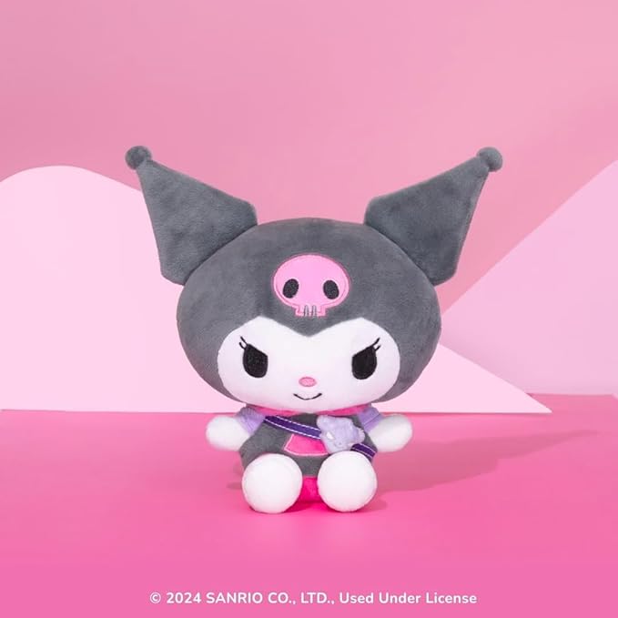 Jazwares Hello Kitty and Friends, Kuromi Series 1 Plush - Hoodie Fashion and Bestie Accessory - Officially Licensed Sanrio Product from