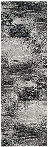 SAFAVIEH Adirondack Collection Runner Rug - 2'6" x 16', Silver & Multi, Modern Abstract Design, Non-Shedding & Easy Care, Ideal for High Traffic Areas in Living Room, Bedroom (ADR112G)