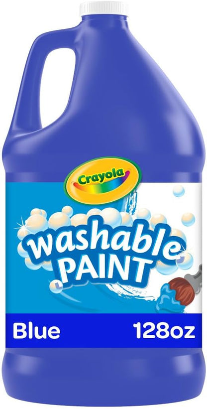 Crayola Washable Paint for Kids - Blue (1 Gallon), Kids Arts and Crafts Supplies, Non Toxic, Bulk