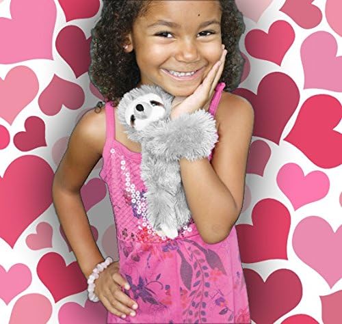 Wild Republic Huggers Wolf Plush Toy, Slap Bracelet, Stuffed Animal, Kids Toys (19556), 5"