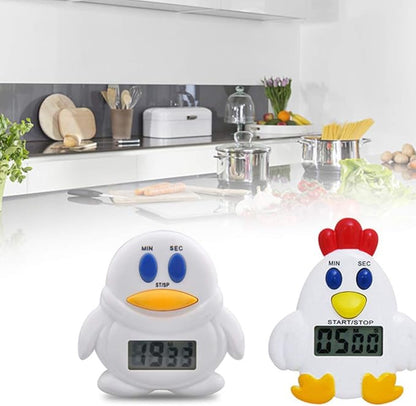 DOITOOL Mechanical Kitchen Timer, Cute Chick Timer for Kids, Wind Up 60 Minutes Manual Countdown Timer for Classroom, Home, Study and Cooking (with Battery)