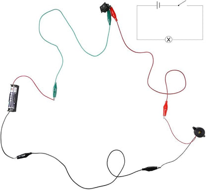 Sntieecr Electric Circuit Motor Kit, Science Experiment Educational Montessori Learning Kits Set for Kids DIY STEM Engineering Project, for Kids