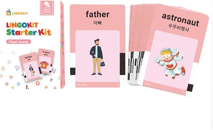 Premium Korean-English Bilingual Talking Flashcards | Educational Toy for Toddlers, Boys & Girls | Language Learning Tool with Clear Pronunciation & Sound Effects