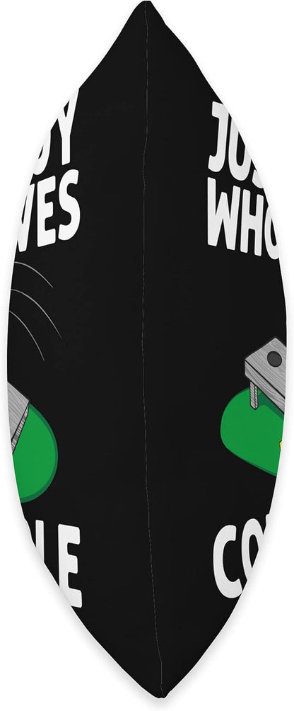 Cool Cornhole Design for Boys Kids Corn Bean Bag Toss Game Throw Pillow, 16x16, Multicolor