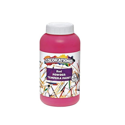 Colorations® Powder Tempera, Red, 1 Pound, Powdered Tempera Paint is a value purchase, Dillute only what you need, Strong and Vibrant color, Non Toxic and Safe for Kids, Use for Arts & Crafts