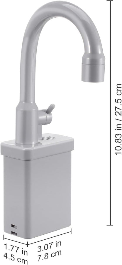 ERINGOGO 2pcs Kitchen Sink Faucet Kids Toy Replacement for Pretend Play Sinks with Running Water Faucet Toy Dishwasher Toys Play Kitchen Accessories Grey