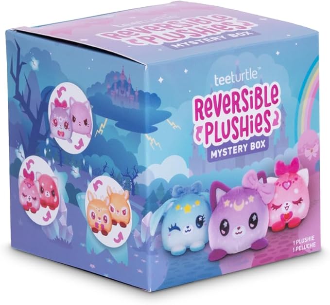 TeeTurtle Starlight Kingdom Magical Girl Series Reversible Plushie Mystery Box - 3-Inch Blind Box Plush with Embroidered Details - Cute Collectible Surprise Toy for Kids, Teens, and Adults