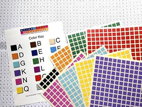 Huge Mosaic Puzzle Poster Kits | Group Project | No Mess Paint by Sticker | Stay at Home Activity | Classroom | One Sticker at a Time! | Large Starry Night | Learning Fun | 40” X 36” Giant Poster