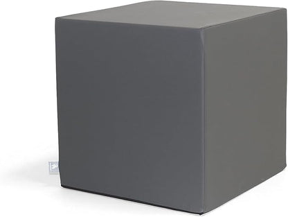 foamnasium Large Block, Indoor Foam Playset, Soft Toddler and Active Kids Play Foam Block for Crawling, Climbing, and Jumping, Made in The US, Enhanced Slate