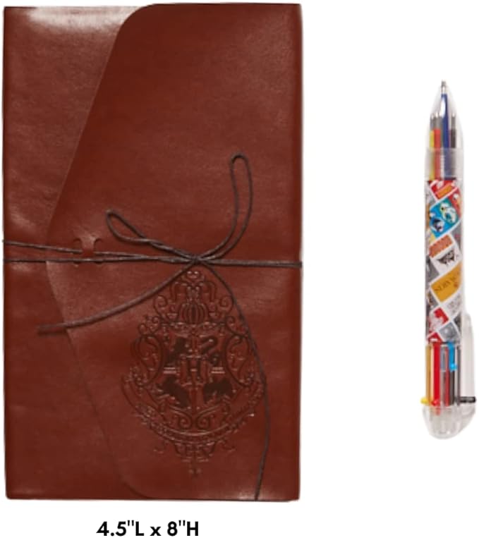 Innovative Designs Harry Potter Journal Set for Kids – Smash Leather Journal Kit with Stickers, Stamps & Tape