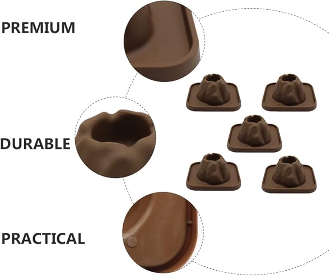 Toddmomy 5Pcs Volcanic Model Volcano Science Kit Volcano Eruption Toy Volcano Prop Scientific DIY Demonstration Model Fairy Garden Landscape Decoration