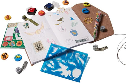 Innovative Designs Harry Potter Journal Set for Kids – Smash Leather Journal Kit with Stickers, Stamps & Tape