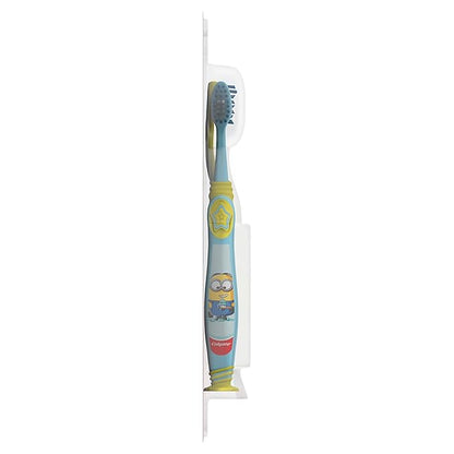 Colgate Kids , Minions, Extra Soft Toothbrush with Suction Cup, 2 Pack