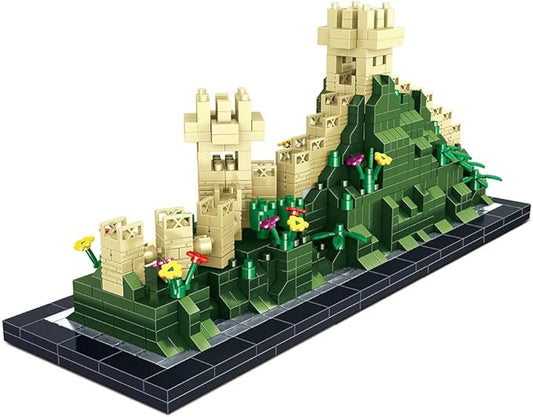 Great Wall of China Building Blocks Set (1202Pcs) Famous World Architecture Fortifications Educational Toys Micro Bricks for Kids Adults