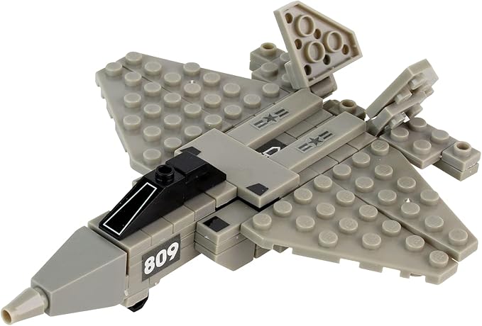 F-22 Raptor 85 Piece Construction Toy BL14187, Gray