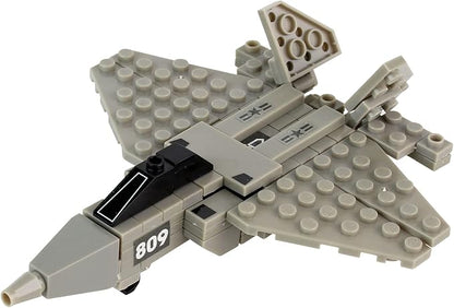 F-22 Raptor 85 Piece Construction Toy BL14187, Gray