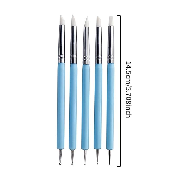 18Pcs Clay Sculpting Tool Set, Polymer Clay Kit with Ball Stylus Pens, Silicone Sculpting Brushes & Detail Carving Tools, Professional Pottery Modeling Tools for Clay, Ceramic & DIY Crafts
