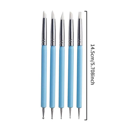 18Pcs Clay Sculpting Tool Set, Polymer Clay Kit with Ball Stylus Pens, Silicone Sculpting Brushes & Detail Carving Tools, Professional Pottery Modeling Tools for Clay, Ceramic & DIY Crafts