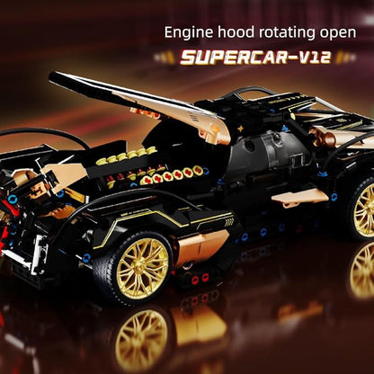 Mesiondy Sports Car Building Blocks Toys Boys or Adults Kits，1:14 MOC Building Set Raceing Car Model,Cars for Boys Age 12-16 8-14