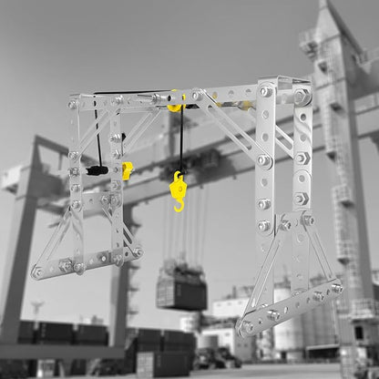 Metal Building Toys, 273pcs 3 in 1 Tower Crane & Frame Crane & Windmill Metal Model Set,Erector Sets for Boys Age 8-12,DIY Building Stem Projects Toys for Kids,Birthday Gifts for Model Crane Fan