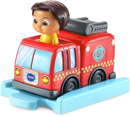 VTech CoCoMelon Go! Go! Smart Wheels Nina’s Fire Truck and Track