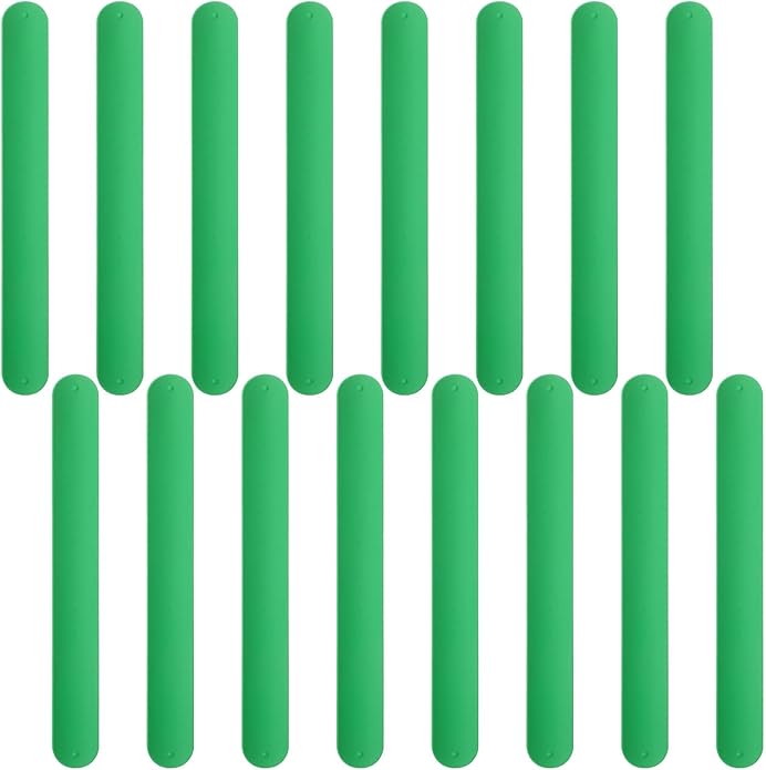 Silicone Rubbber Slap Bracelets Plain Slap Bracelets Wrist Soft and Safe Slap Bands Wrap Band for School Party Favors DIY Painting Wristband Craft