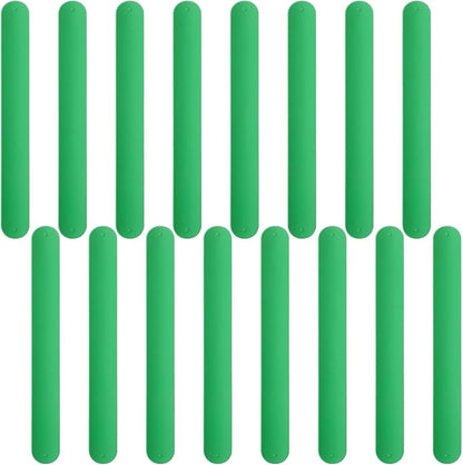 Silicone Rubbber Slap Bracelets Plain Slap Bracelets Wrist Soft and Safe Slap Bands Wrap Band for School Party Favors DIY Painting Wristband Craft