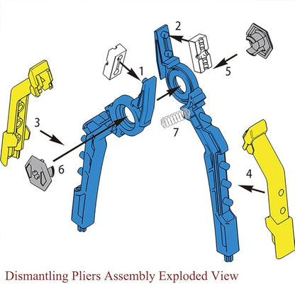 Separator Tools Compatible with Lego Blocks and Technic, Building Block Tool Kit, Including 1 Multi use Hammer,1 Blocks Pliers, 1 Clip and 2 Brick Separator