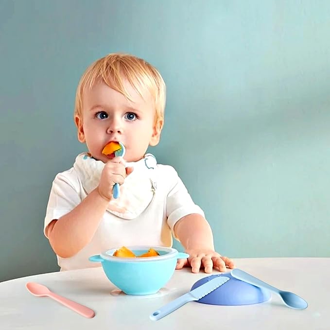 ChaLeeMoo12Pcs Plastic Kids Forks and Spoons Set, Reusable Toddler Utensils Assorted Colors Kids Silverware Set for School Lunch Box Camping Travel, Also for Adult to Use, BPA Free Dishwasher Safe