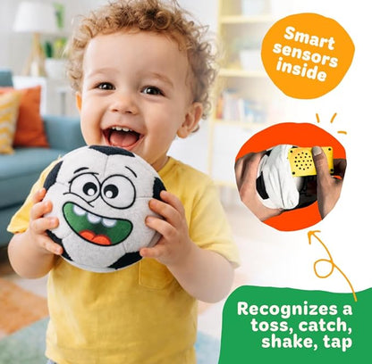 Move2Play, Hilariously Interactive Toy with Music & Sound Effects for Boy & Girl | Ball for Toddler & Baby | 6, 12, 18+ Months | 1, 2, 3+ Year Old