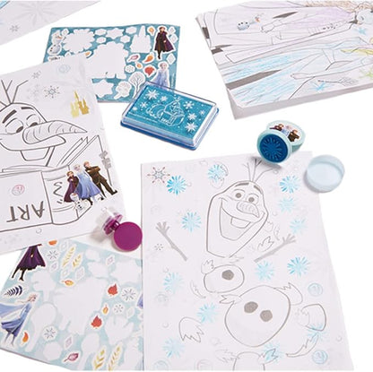 Innovative Designs Disney Frozen 2 Kids Deluxe Activity Set with Carrying Tin, Coloring Sheets, Tattoos, Stickers, & Art Supplies