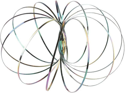 Flow Ring Kinetic 3D Spring Toy DE Kinetic Educational Magic Spring Toy for Kids and Adults Creative Gift(Color)