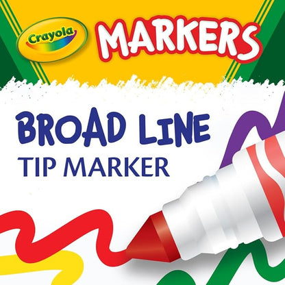 Crayola Broad Line Markers Classpack (256 Ct), Bulk School Supplies For Teachers, Kids Markers For School, Classroom Must Have