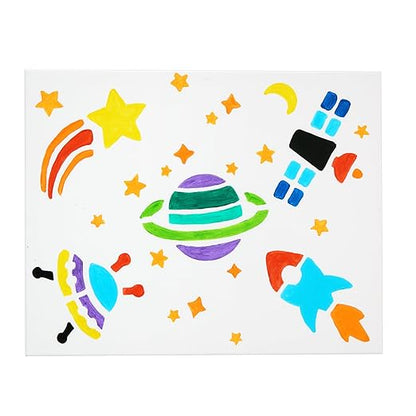 Colorations Space Stencil Set - Set of 12