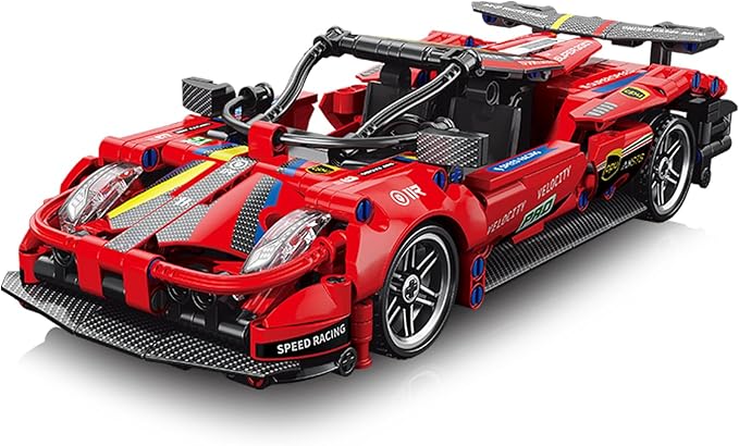 540 Piece Sports Car Model Building Kit for Kids,Teens and Adults,MOC 1:18 Racing Pull Back Car Model Building Set,STEM Educational Building Toy Car,Christmas Birthday Gift for Boy Girl Age 6+