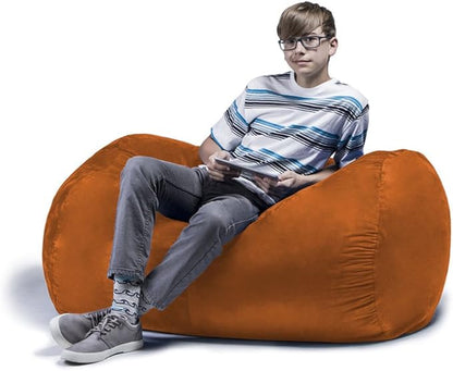 Jaxx Sofa Saxx Bean Bag Lounger, 4-Feet, 4', Mandarin