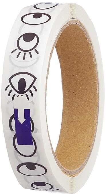 Baker Ross EV1202 Eye Stickers - Pack of 1000, Embellishments for Kids to Add to Arts and Crafts Projects, Stick On Eyes, Black & White