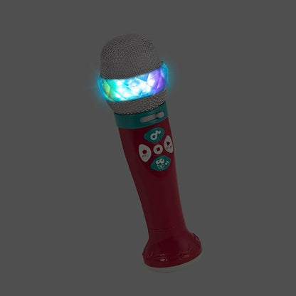 Battat – Toy Karaoke Mic – Light – Up & Voicechanging Microphone – Record & Playback – Sing – Along with Bluetooth – 3+ Years– Musical Light Show Microphone