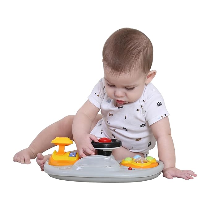Smart Steps Trend 5.0 Activity Walker with Removable Toy Bar (Lights and Sounds), Adjustable Height and Flat Fold Frame for Storage, Ages 6 Months +, Speedster Red