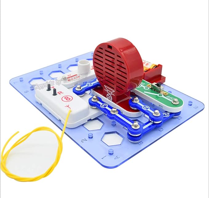Electrical Circuit S.T.E.M. Electricity Electronic Building Block Teaching Exploration Kit for Kids 8 and Above (Logic Circuit&Speaker)