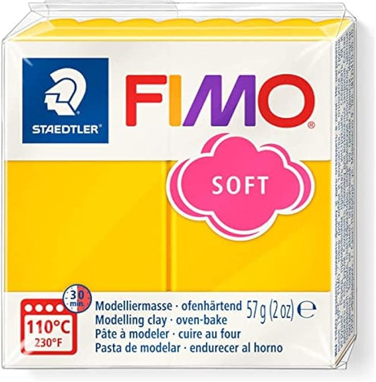 Staedtler FIMO Soft Polymer Clay - -Oven Bake Clay for Jewelry, Sculpting, Crafting, Sunflower 8020-16 57 g