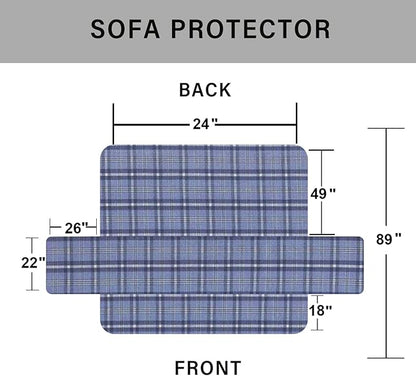 vctops Faux Fur Fluffy Recliner Chair Slipcover Faux Rabbit Fur Non Slip Sofa Cover Super Soft Plush Thick Couch Cover Furniture Protector with Elastic Straps for Kids, Dogs, Pets(Cream,24")