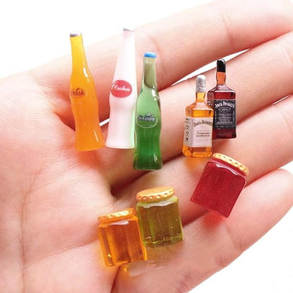 40PCS Miniature Mini Beer Drinks Glass Model Mixed Resin Sets Simulation Instant Model Scene for DIY Necklace Pendants Keychain Brooch Earring Mobile Phone Case Accessories – Random Style 4